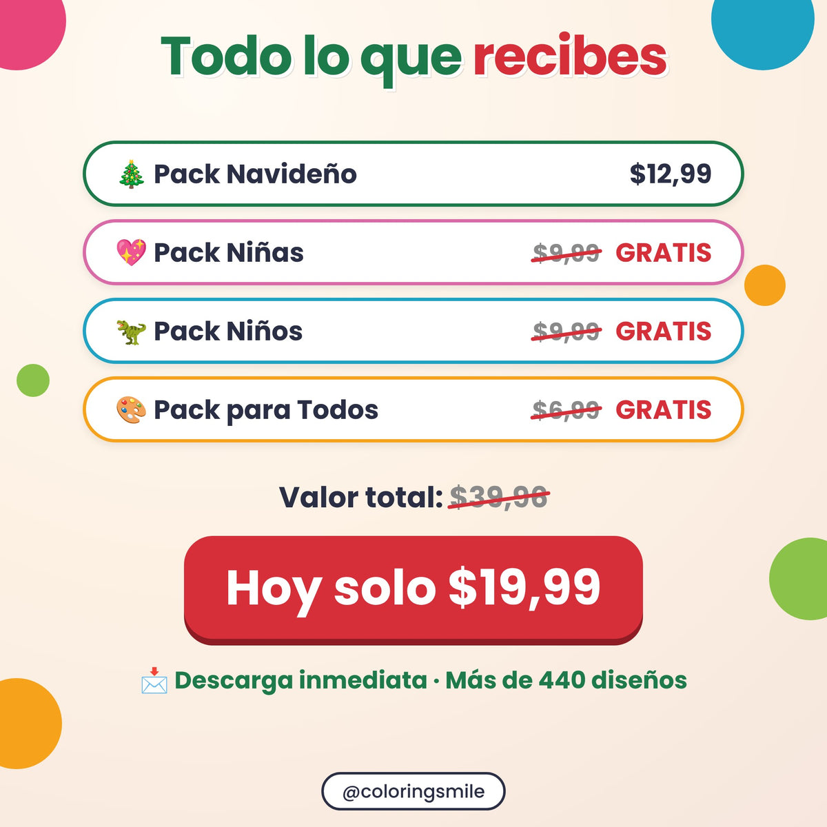 Pack Navideño con Regalos para Ti